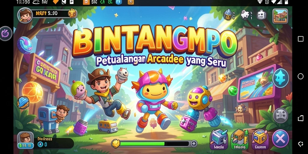 Screenshot BINTANGMPO menampilkan aksi seru dalam gameplay Arcade.